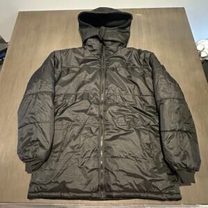 JAB Performance Apparel Mens Black Zipper Front Hooded Jacket Size Small S